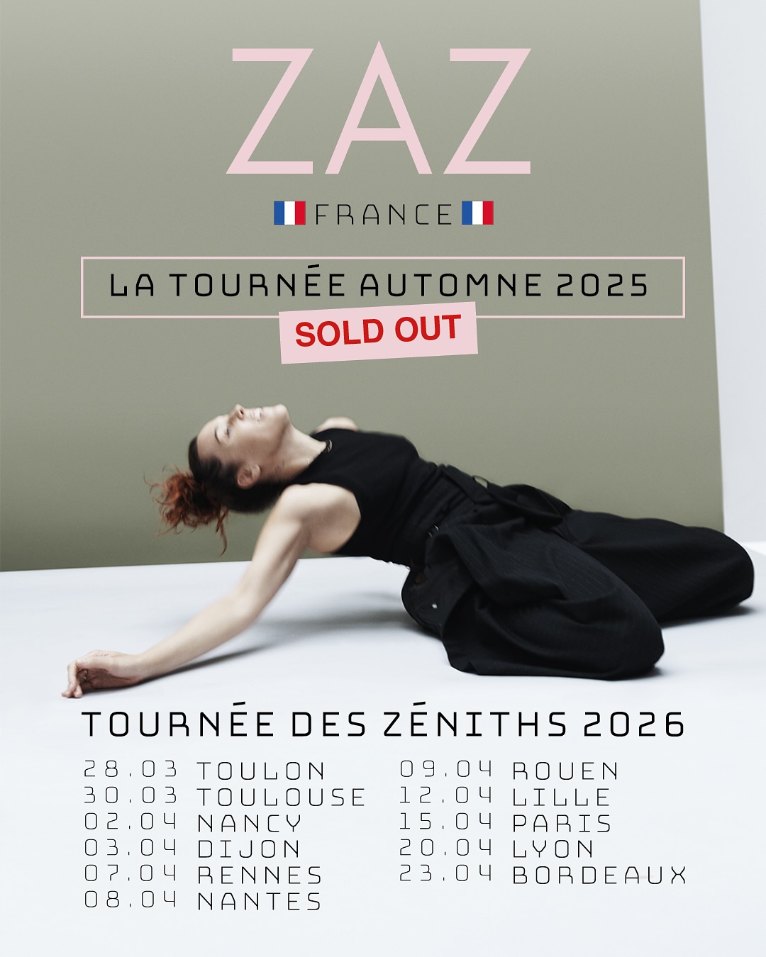 Affiche de la tournée de Zaz