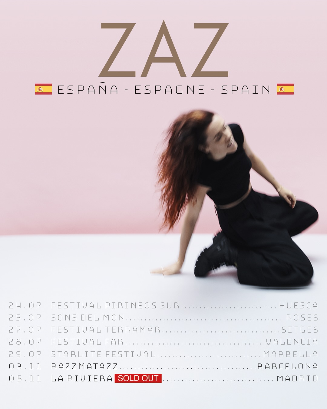Affiche de la tournée de Zaz