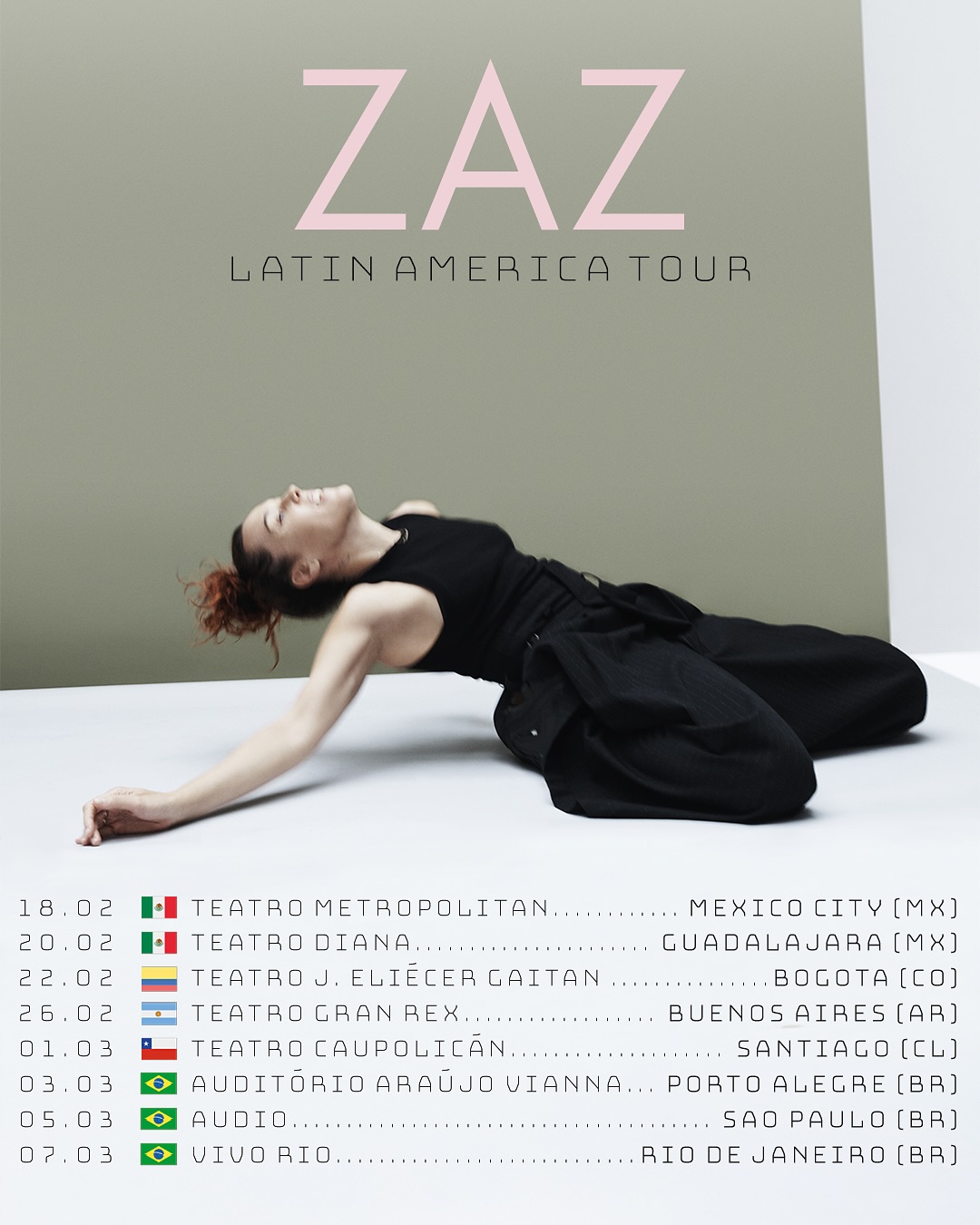 Affiche de la tournée de Zaz